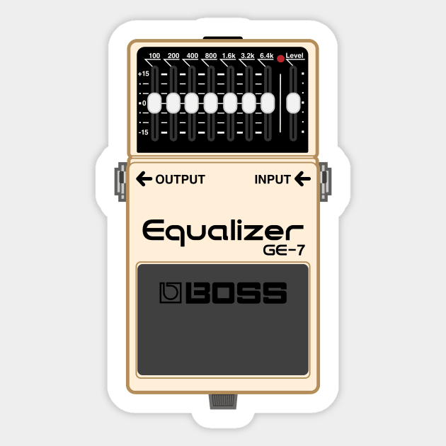 Boss GE-7 Equalizer Guitar Effect Pedal - Boss - Sticker | TeePublic